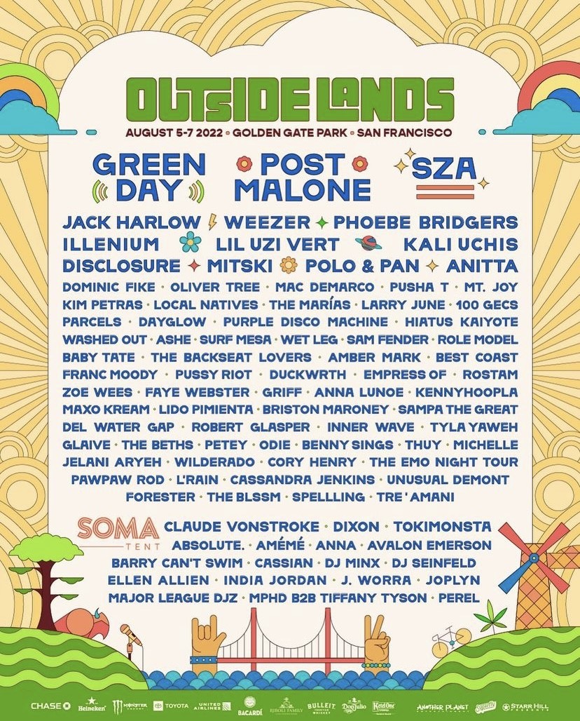 Outside Lands Announces 2022 Headliners And Lineup V Man