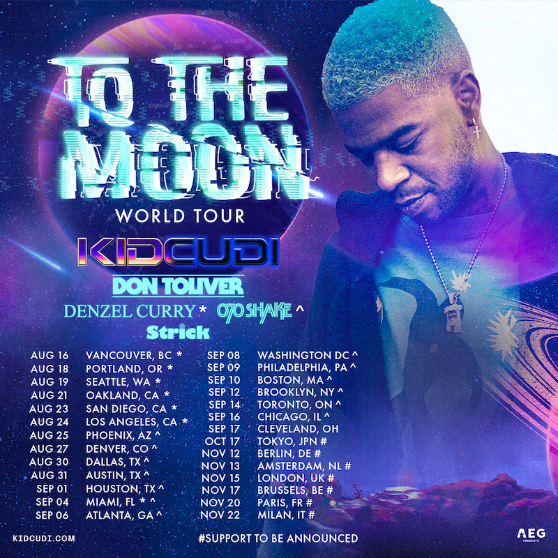  Tour dates for the To The Moon Tour.