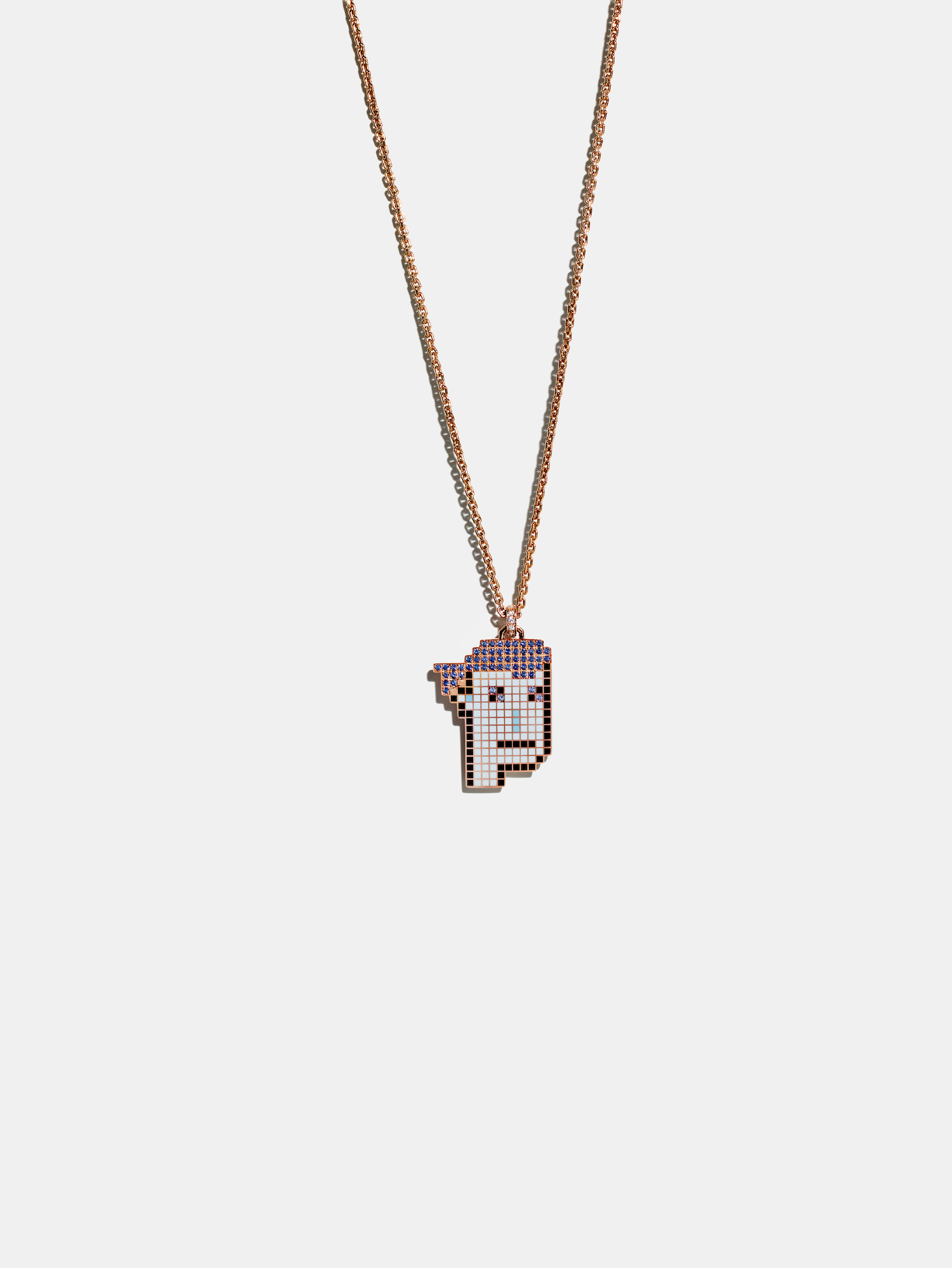  The CryptoPunk necklace.