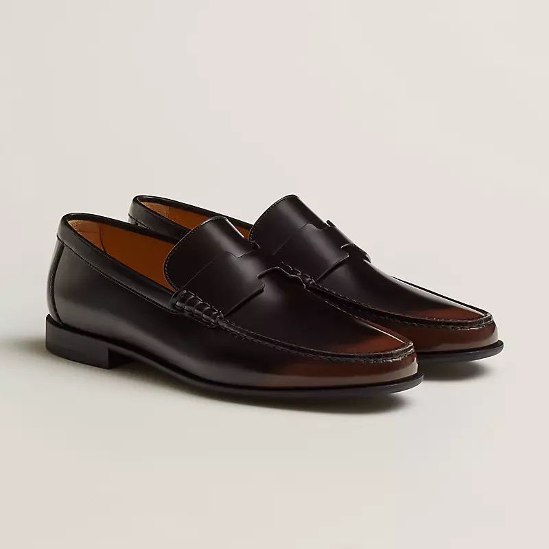 Glossy Penny Loafers